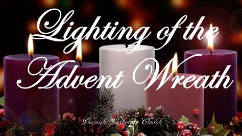 Lighting Of The Advent Wreath Beginning Of Advent 11 28 2021 Youtube