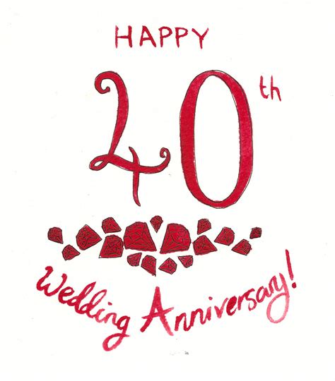 Celebrate your ruby wedding anniversary in style with one of our 40th anniversary packages. Charlotte Vallance: Ruby Wedding anniversary