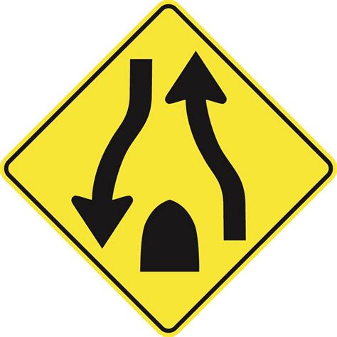 Divided Highway Ends Symbol