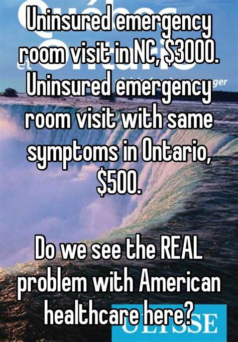 Uninsured Emergency Room Visit In Nc 3000 Uninsured Emergency Room Visit With Same Symptoms