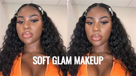 soft glam makeup look for darkskin woc stateofdallas youtube