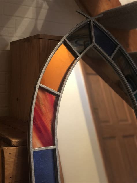 Stained Glass Mirror Frame Fabweld Metalworks