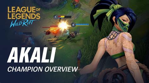 Akali Champion Overview Gameplay League Of Legends Wild Rift Youtube
