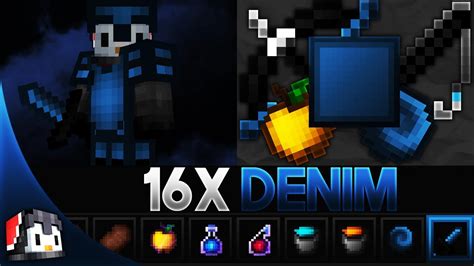 Denim 16x Mcpe Pvp Texture Pack Fps Friendly By Zuphers Youtube