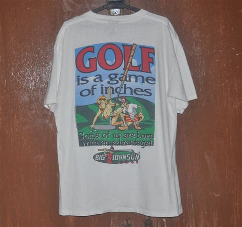 Vintage 90s Big Johnson Golf Sexy Girl Funny T Shirt