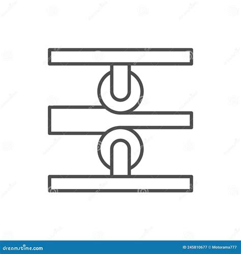 Metal Rolling Line Outline Icon Stock Vector Illustration Of Product