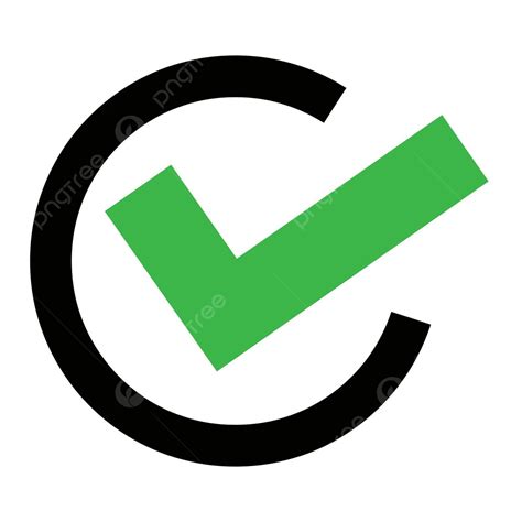 Vector Illustration Of A Circular Checkmark Symbolizing Confirmation And Decisionmaking Vector