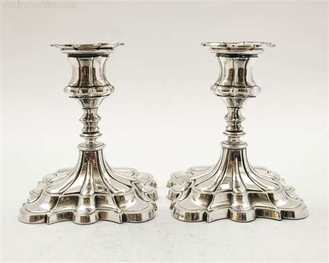 Antiques Atlas Lovely Pair Elkington Silver Plated Candlesticks