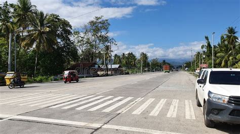 National Highway In Digos City Davao Del Sur Philippines Stock Photo