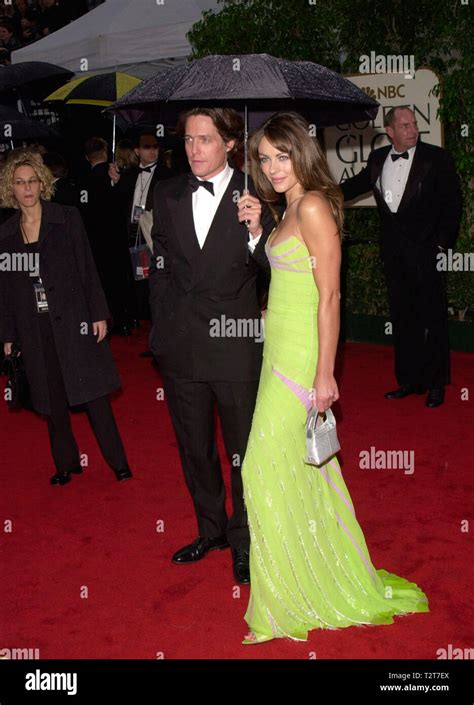 Los Angeles Ca January 24 2000 Actor Hugh Grant And Actress