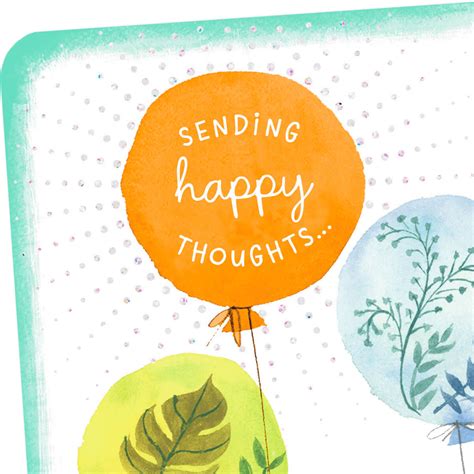 Balloons Sending Happy Thoughts Thinking of You Card - Greeting Cards - Hallmark