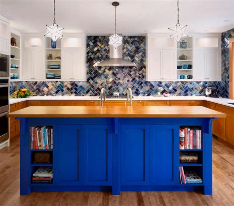 Bold And Blue Kitchen David Coulson Design