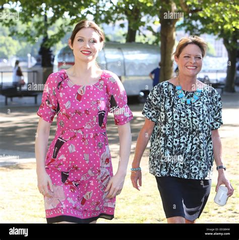 Sophie Ellis Bextor And Her Mother Janet Ellis Outside Itv Studios