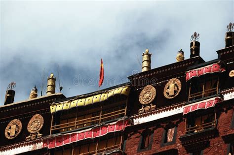 Tibet Potala Palace Detail Stock Image Image Of Windows 11281549