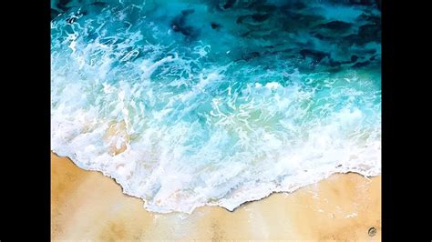 Ocean Water In Watercolors Painting Tutorial Youtube