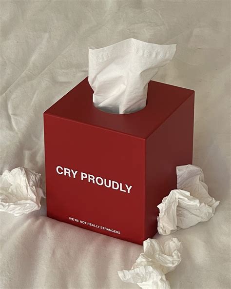 Cry Proudly Tissue Box Cover Tissue Boxes Tissue Box Covers Tissue