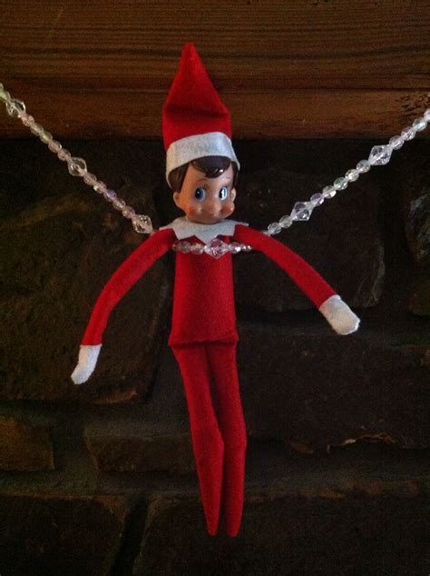 Hanging Out Elf On The Shelf Holiday Decor Decor