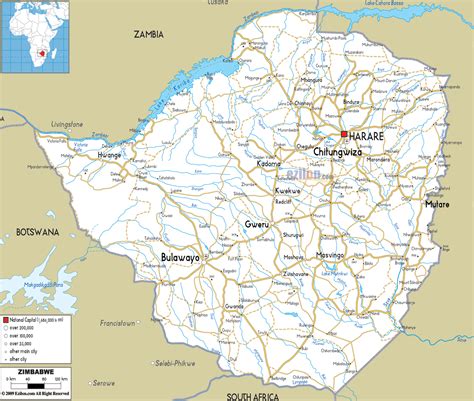 Maybe you would like to learn more about one of these? Road Map of Zimbabwe - Ezilon Maps