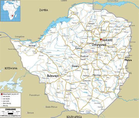 Search for any place in over 50 countries around the world to see its. Zimbabwe Map