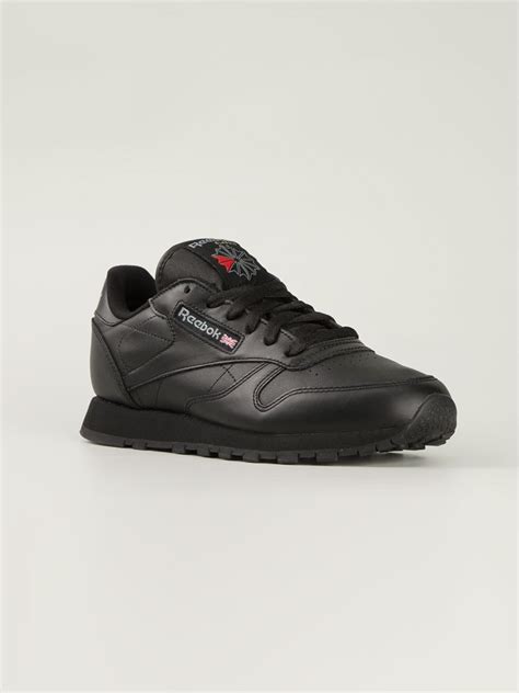 Reebok Classic Leather Sneakers In Black Lyst
