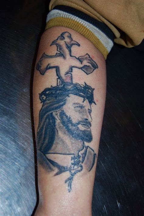 The Jesus Tattoo Designs On Arm Images Jesus Tattoo Design Jesus