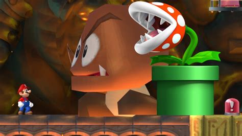 new super mario bros wii final piranha plant and goomba and ending youtube