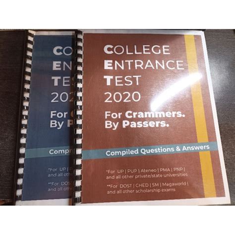 College Entrance Test 2020 For Crammers By Passers Shopee Philippines