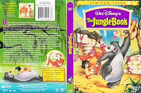Walt Disney Dvd Covers The Jungle Book Limited Issue Walt Disney Characters Photo 31396762