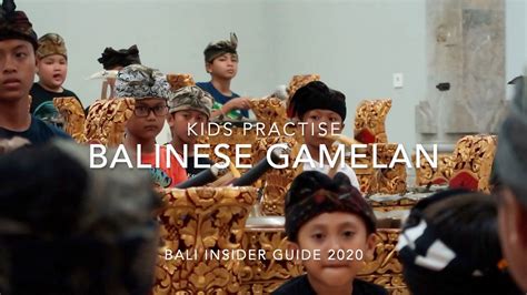 Balinese Gamelan Kids Practise 2020 Youtube