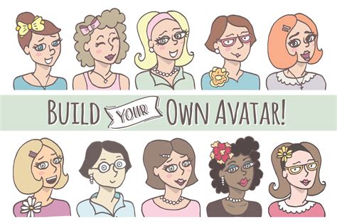 Build Your Own Avatar Custom Designed Illustrations ~ Creative Market