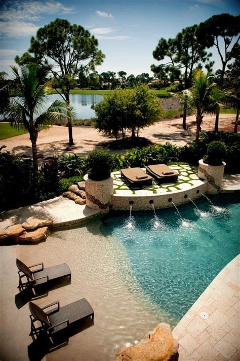Pool With A Complete Beach Vibe Beach Entry Pool Dream Pools Dream