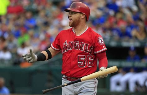 Kole Calhoun Reacts After Striking Out Against The Rangers Photo By Ron Jenkins Getty Images