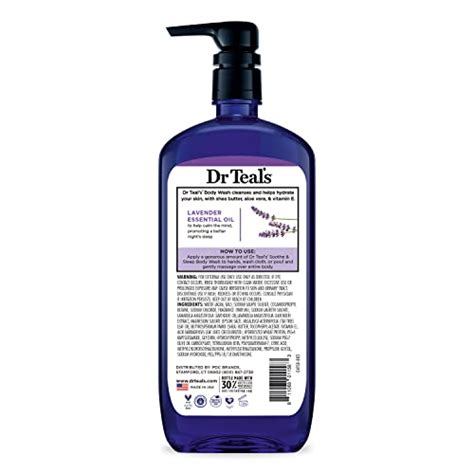 Dr Teals Body Wash With Pure Epsom Salt Soothe And Sleep With Lavender 24 Fl Oz Pack Of 4