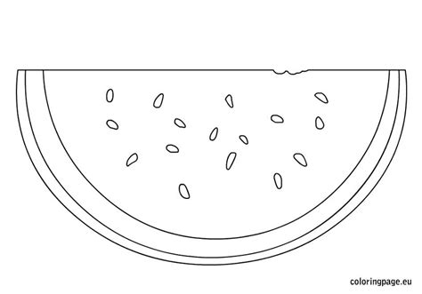 Our free printable watermelon coloring pages are perfect for young children. Watermelon Slice Drawing at GetDrawings | Free download