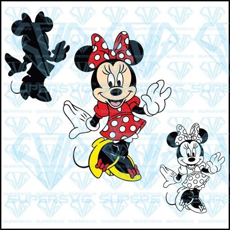 Minnie Mouse Svg Files For Silhouette Files For Cricut Svg Dxf Eps Png