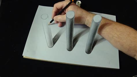 How Is It Possible 3d Drawing Cylinders Trick Its Impossible