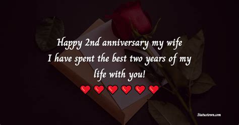 Happy 2nd Anniversary My Wife I Have Spent The Best Two Years Of My