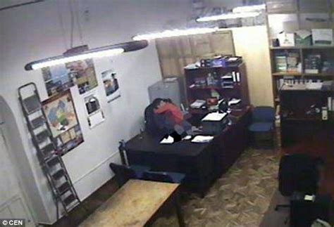 bolivian civil servant is caught on cctv having sex in his office daily mail online