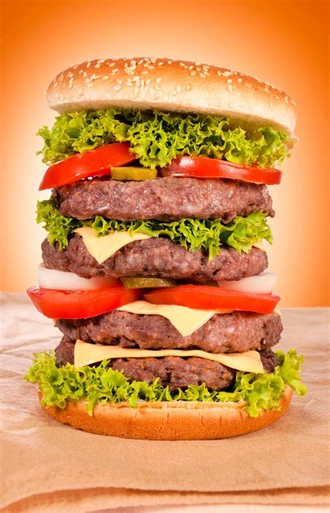 Huge Hamburger Stock Photo Image Of Huge International 30952696
