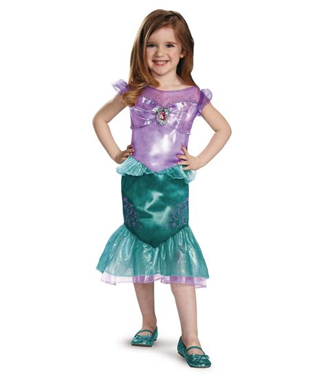 Classic Princess Ariel Girls Disney Dress Costume Disney Costumes