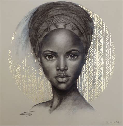 Sara Siân Exclusive Mixed Media Fine Artist South Africa African Portraits Art African