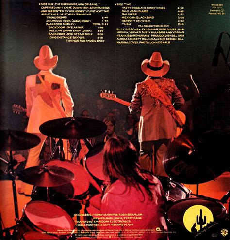 Classic Rock Covers Database Zz Top Fandango 1975