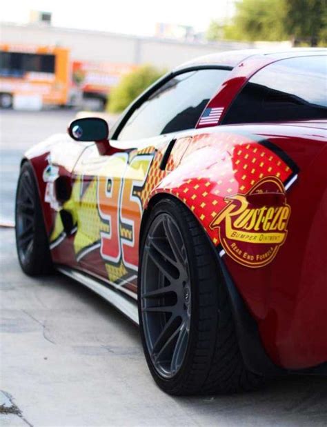 Kachow Texas Man Creates Lightning Mcqueen Tribute With C6 Corvette