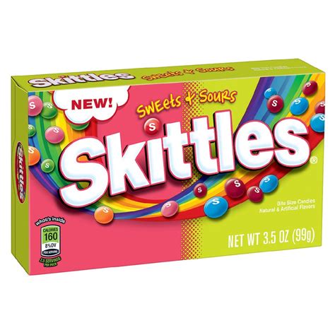 Skittles Candy Theater Box Sweet And Sour Sweets Sours Walgreens