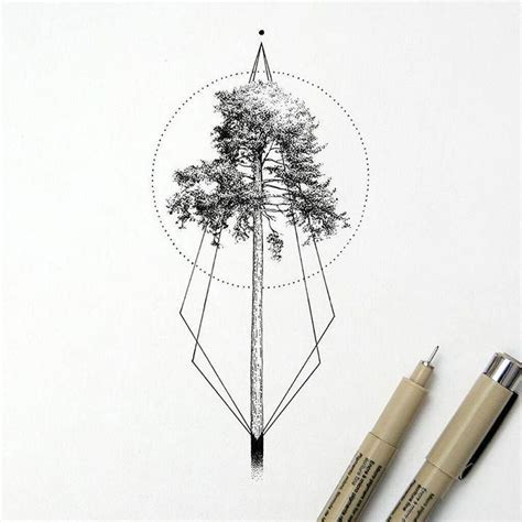 Minimalistic geometric tree #Geometrictattoos | Geometric tattoo tree, Geometric trees, Tree ...