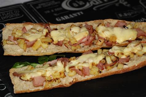 Tartine jambon raclette