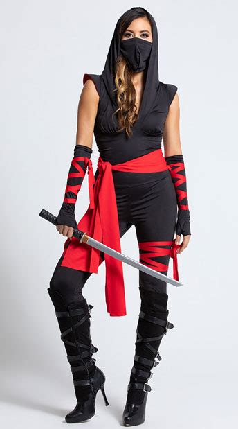 Deadly Ninja Costume Womens Ninja Costume Black Ninja Costume