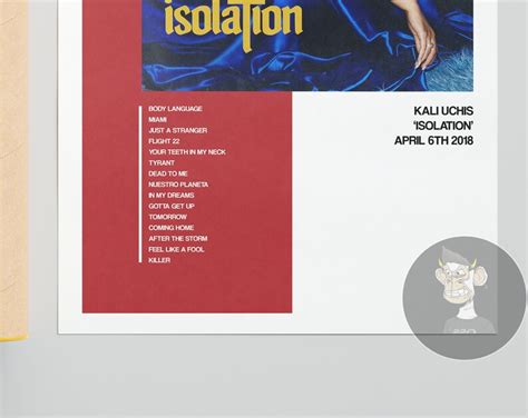 Kali Uchis Isolation Album Cover Poster Etsy Canada