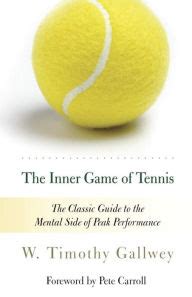 Follow its simple instructions and you'll (re)discover more fun and more joy on the court why is mastering the inner game of tennis important? The Inner Game of Tennis: The Classic Guide to the Mental ...