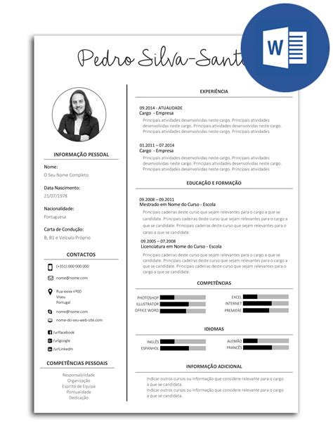 Modelo Exemplo De Curriculum Curriculo Cv Models Resume Models Modelo